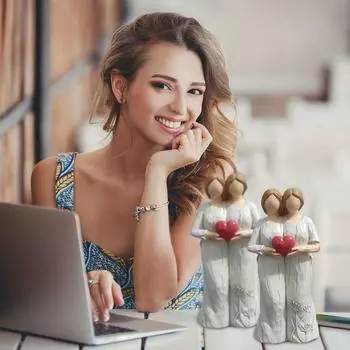 Теплый подарок на День матери - элегантные скульптуры из смолы, украшения для рабочего стола в гостиной, предметы домашнего декора One Size