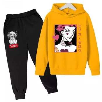 Теплый повседневный свитер Hunter с капюшоном для мальчиков и девочек + детские штаны 100cm