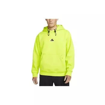 Теплый пуловер с капюшоном Nike на флисовой подкладке, мужские топы, ярко-желтый DH3088-389 S