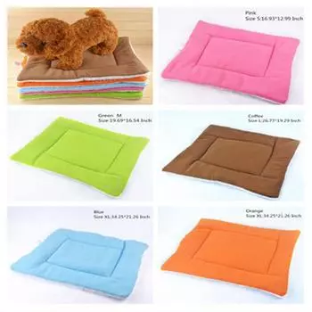 Мягкий флисовый коврик для домашних питомцев S кофейный