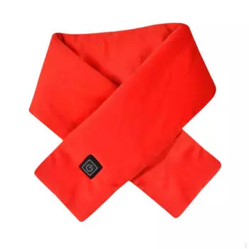 Теплый шарф для женщин и мужчин USB перезаряжаемый грелка для шеи для ходьбы красный