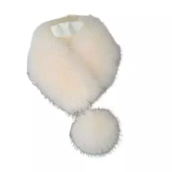 Теплый шарф из искусственного меха для зимы, декоративный гейтор для шеи, шаль из искусственного меха, взрослая, подростковая, теплая шейная повязка, зимний толстый шарф 2