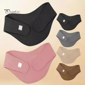 Теплый шарф, пояс для защиты шеи для женщин, кондиционер, мягкий плюшевый внутренний слой, регулируемая плотность, быстросохнущая грелка для шеи бежевый