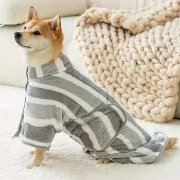 Теплый собачий халат, удобное собачье банное полотенце, многофункциональное быстросохнущее собачье банное полотенце, сушка M