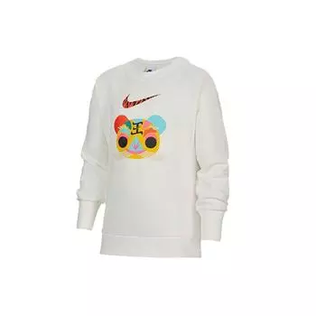 Теплый свитшот с круглым вырезом на флисовой подкладке Nike CNY Series, детские топы, белый DR1855-133 L