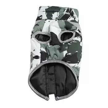 Теплый жилет для собак, мягкая светоотражающая ветрозащитная водонепроницаемая утолщенная зимняя куртка для собак для средних и крупных домашних животных 4XL