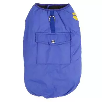 Теплый жилет для собаки, мягкий, регулируемый, двусторонний, водонепроницаемый, пальто для питомца от холодной погоды для среднего размера 2XL синий