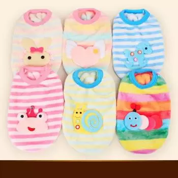 Теплый жилет из фланели для кроликов, фланелевая одежда для щенков, теплый жилет для кошек, одежда для собак маленьких собак, кошек, чихуахуа