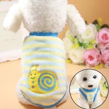 Теплый зимний комбинезон с героями мультфильмов для собак, щенков, кошек, футболка, одежда XXS-XXL XXS