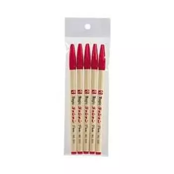 Teranishi Chemical Industry Lashon Pen 5 pack Ink Red x 20 sets color красный