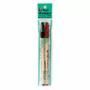 Teranishi Chemical Industry Lashon Pen Тонкий кончик 2 шт. № 300 (Черный Красный) М300-2ПДР