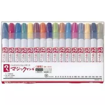 Teranishi Chemical Industry Magic Ink Specification 16 colors 5 sets M500C-16