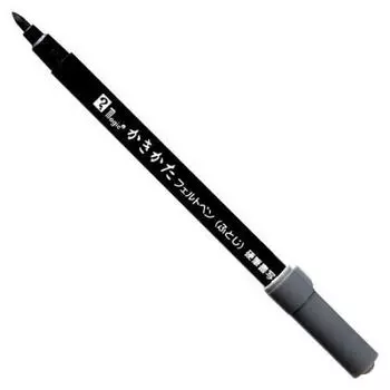 Teranishi Chemical Industry Magic Scratching Felt Pen Bold Black 1 шт. x 3 в наборе MKF-L чёрный
