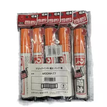 Teranishi Chemical Industry Oil Pen Magic Ink Extra Thick Orange 5 шт. B-MGDRP-T7 оранжевый