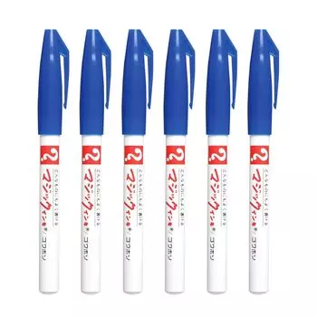Teranishi Chemical Magic Ink Oil Pen Extra Fine Blue 6 pieces No.700 M700-T3-6P синий