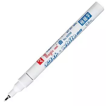Teranishi Chemical Magic Ink Paint Marker White SR Extra Fine Character 10 No.900W B-M900W белый