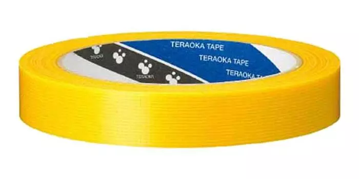 Teraoka Seisakusho TERAOKA P Cut Tape Лента для отверждения, желтая 18 мм x 25 м № 4142 Архитектура/Живопись