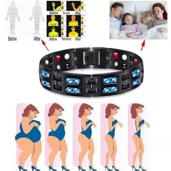 Терапевтический браслет Магнитный регулируемый ювелирный браслет против усталости гальванический браслет для офиса