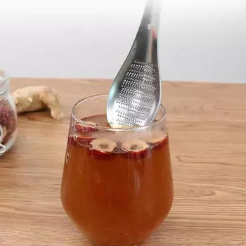 Терка для чеснока и имбиря, измельчитель, ложка, кухонный инструмент для васаби 17cmx4.5cm