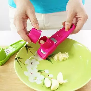 Терка для чеснока Многофункциональная мельница Креативная кухонная терка для чеснока зелёный