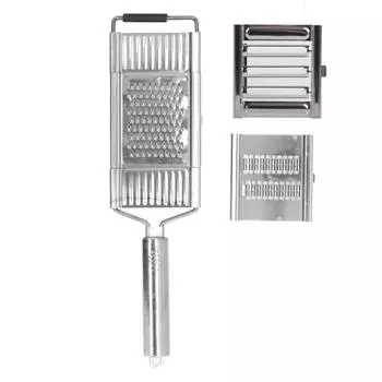 Терка для фруктов 3 в 1 из нержавеющей стали с защитой от ржавчины, овощерезка с противоскользящим покрытием, острые кухонные принадлежности
