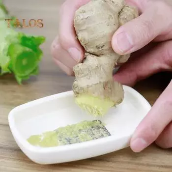 Терка для имбиря и васаби, дробилка из нержавеющей стали, мелкая сетка, измельчитель для чеснока, кухонный корень фруктов, овощей, шлифовальный инструмент для имбиря белый