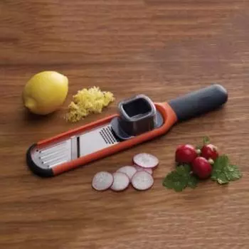 Терка для имбиря с ручкой, мини-терка из нержавеющей стали, лимонной цедры для чеснока, мускатного ореха, сыра, мелкие кусочки, овощерезка, терка с нескользящей ручкой чёрный