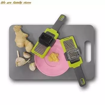 Терка для измельчения имбиря, измельчитель чеснока, функция кухонного инструмента, аксессуары зелёный
