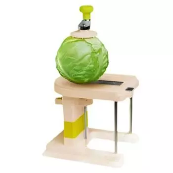 Терка для капусты Измельчитель овощей Измельчитель капусты из нержавеющей стали Резак для резки с широким горлом Терка для фруктового салата Кухонный гаджет белый