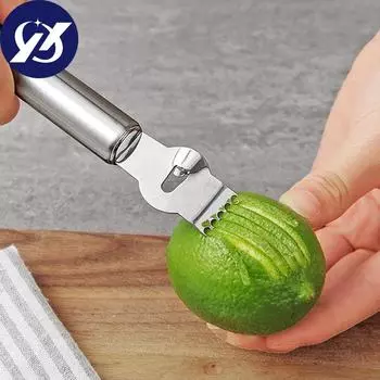 Терка для лимонного цедры, терка для лимона из нержавеющей стали, овощечистка для апельсинов, терка для цитрусовых, нож для пилинга, кухонные гаджеты, аксессуары для бара золотой