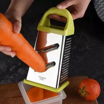 Терка для лука, зеркальная полировка, ломтики овощей, многоразовая полезная башенная нарезка для картофеля, сыра и овощей для ресторана серый