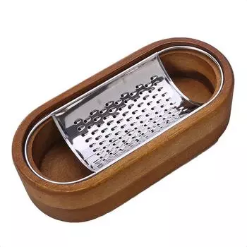 Терка для сыра из нержавеющей стали с контейнерной коробкой, ручная нарезка, измельчитель, кухонная терка для масла, овощей, кухонная утварь Style without handle