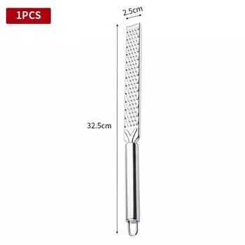 Терка для сыра из нержавеющей стали с длинной ручкой Терка для сыра и выпечки Терка для лимонной цедры Кухонный гаджет 1pcs
