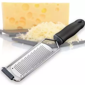 Терка для сыра Lemon Zester, многоцелевая, из нержавеющей стали, острый инструмент для овощей и фруктов, ручные слайсеры, кухонные принадлежности чёрный