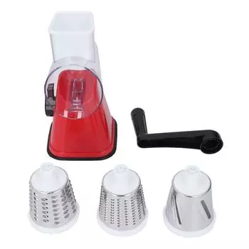 Терка для сыра ручная многофункциональная кухонная измельчитель для сыра из ABS SUS с 3 сменными лезвиями для V