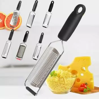 Терка для сыра, ручная Zester из нержавеющей стали для кухни — универсальный комплект красный