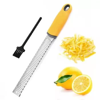 Терка из нержавеющей стали для пармезана, кухонная посудомоечная машина, еда, сыр, в комплект входят фрукты, коробка с лимоном, сыром, имбирем, чесноком,