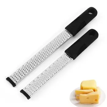 Терка из нержавеющей стали для выпечки, сыра, шоколада, лимонной цедры - длинная терка Short