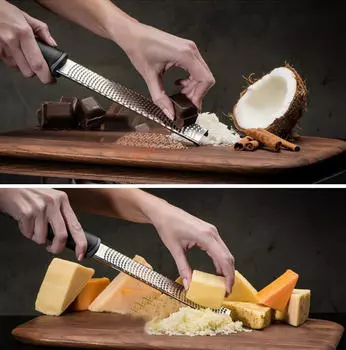 Терка из нержавеющей стали Многоцелевая для шоколада Твердые сыры Мускатный орех чёрный