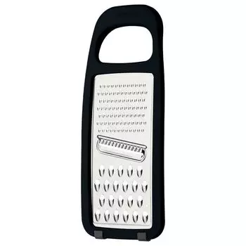Терка Tramontina 3WAY Greater Slicer Grater Utilita для овощей и сыра, многофункциональная, можно мыть в посудомоечной машине, сделано в Бразилии, TRAMONTINA 25695/100 чёрный