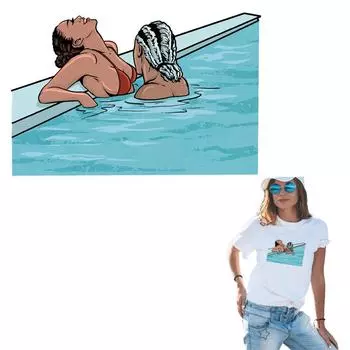 Термальные нашивки, африканские наклейки для одежды для пар, толстовки с капюшоном, Ropa, термопресс, аппликация, футболка «сделай сам», термоклейкая заплатка, утюг