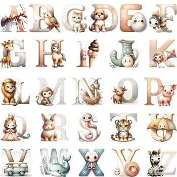 Термальные нашивки с алфавитом AZ, наклейки для одежды, аксессуары для одежды, теплопередача, сделай сам, моющиеся, новая аппликация с изображением животных