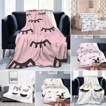 Термальный чехол на кровать, волосатое, стильное, мягкое, приятное на ощупь, универсальное, сохраняющее тепло, удобное вязаное одеяло с ресницами для путешествий S