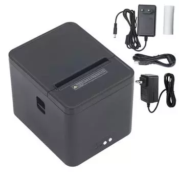 Термальный чековый принтер 80А, 80 мм, 250 мм/с, термопринтер с автоматической резкой для супермаркетов, ресторанов, промышленности US Plug