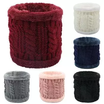 Термальный флисовый снуд, теплый шарф для шеи, теплые зимние лыжи для мужчин и женщин, подарки серый