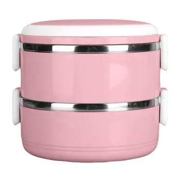 Термальный ланч-бокс Bento Box Портативный изолированный контейнер для ланча Штабелируемый герметичный пищевой контейнер из нержавеющей стали для улицы