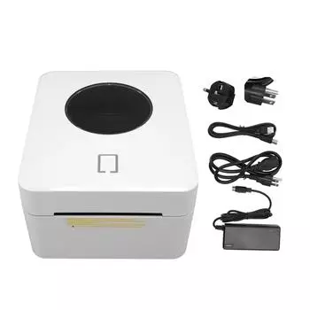 Термальный принтер этикеток, разрешение 203 точки на дюйм, интерфейс USB LAN, термопринтер этикеток для доставки, Bluetooth P US Plug