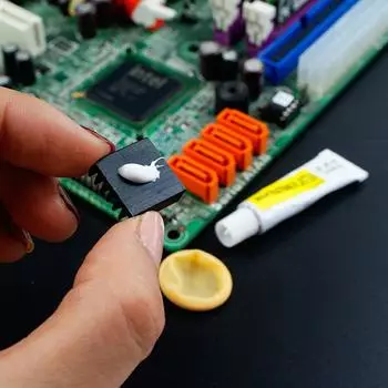 Термальный проводной гипсовый радиатор, вязкий клейкий составной клей для ПК Gpu