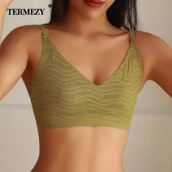 TERMEZY сексуальный ультра тонкий бюстгальтер кружевное беспроводное нижнее белье женский пуш-ап простота бюстгальтер нижнее белье сбор для отдыха бюстгальтер без косточек нижнее белье