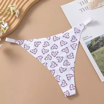 TERMEZY Женские трусики-стринги с принтом, мягкие трусики, сексуальные трусики, женские стринги, дышащие разноцветные трусы, бесшовные трусы S
